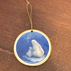 Vintage Alaska Classics C Alan Johnson Christmas Ornament Polar Bears